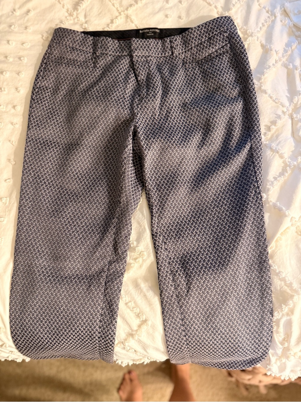 Banana Republic Men’s Navy Textured Dress Pants